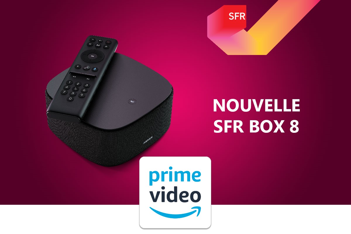 Amazon Prime Video disponible sur la SFR box 8