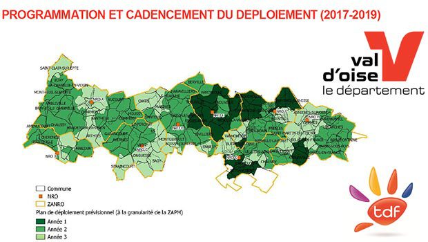 Signature d'une DSP avec TDF sur le RIP VORTEX pour déployer la fibre optique dans le Val d'Oise