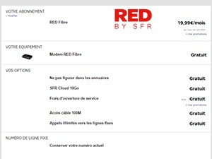 Nouvelles offres RED by SFR en forfait mobile, abonnement Fibre ou les deux...