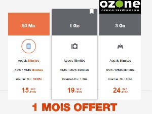 Ozone propose des offres quadruple play, avec désormais des forfaits mobiles