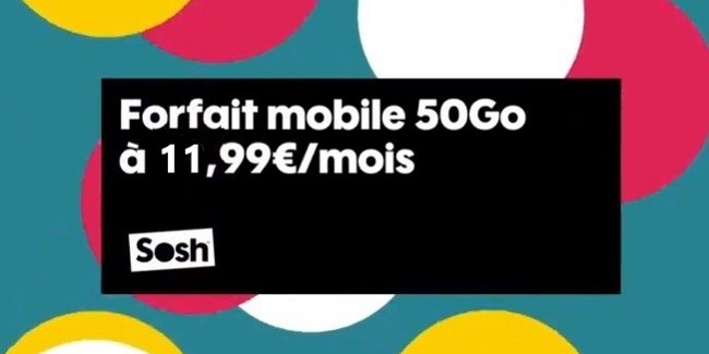Forfait mobile avec un max de data : Sosh casse les prix sur son offre 50 Go