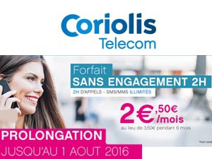 4 forfaits en promo chez Coriolis jusqu'au 1er août