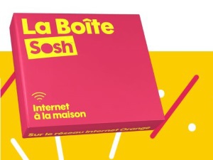 La boîte Sosh en promo : Internet sans engagement ADSL ou fibre à 14,99€/mois
