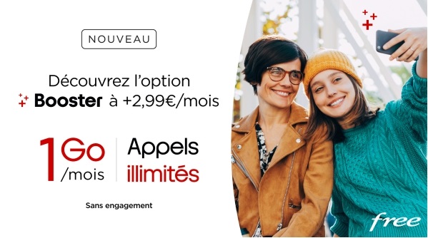 Forfait Free à 4,99€ avec option Booster