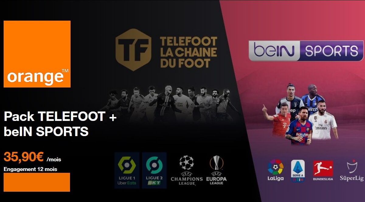 Foot à la TV : Orange lance un pack Téléfoot avec BeIN Sports à prix réduit