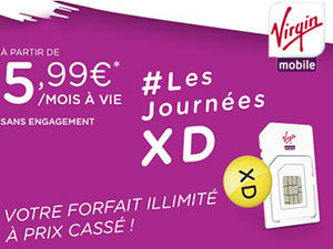 Virgin Mobile : les promotions XDays 4G encore prolongées jusqu'au 23 mars