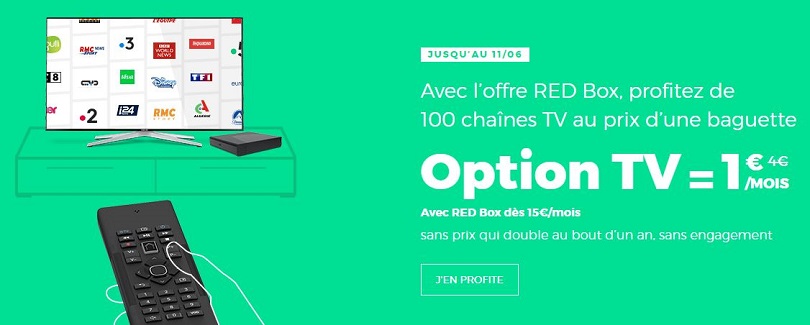 Box Internet avec TV : RED lance une offre canon en ADSL et en fibre