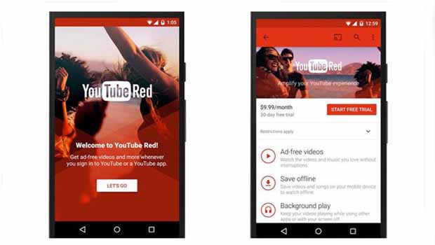 Google lance Youtube Red aux Etats-Unis : une version payante mais sans pub !