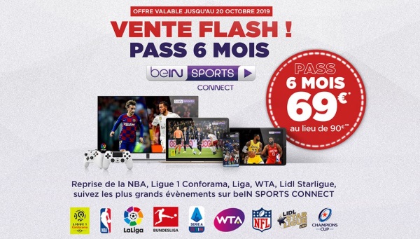 Promo beIN SPORTS en streaming : 6 mois d'abonnement à prix réduit