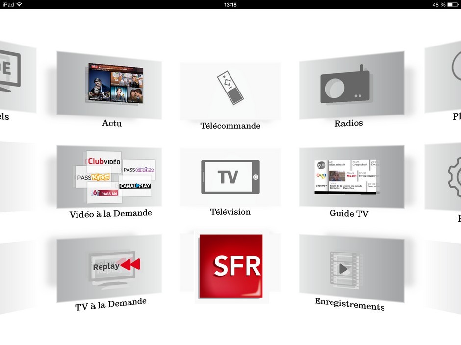 Avec l'application SFR TV, la TV de SFR est sur tous vos écrans