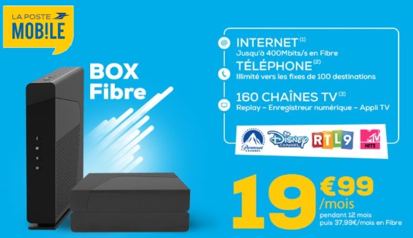 Box Internet : La Poste lance une offre en fibre optique