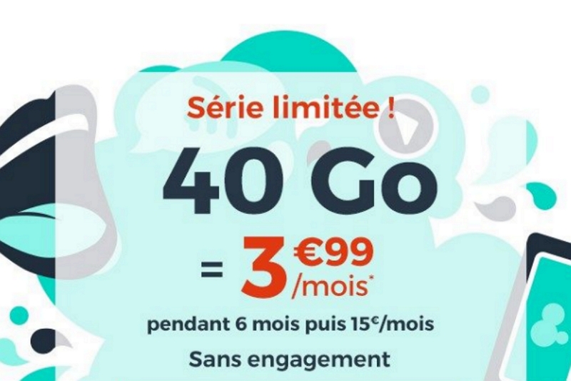 Forfait en promo : 40 Go pour 4€/mois, un joli coup à jouer chez Cdiscount