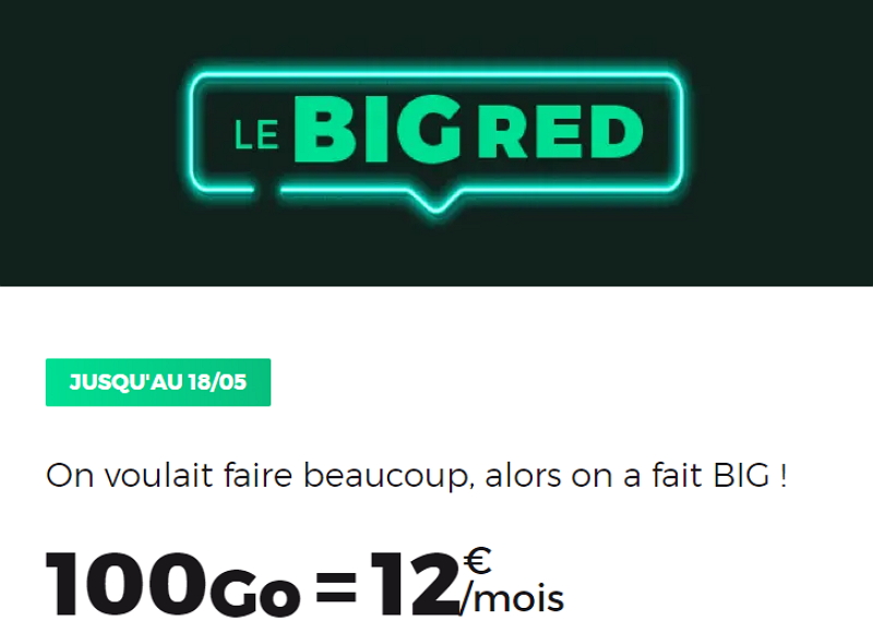 RED et Bouygues cassent les prix sur leur forfait 100Go, pour une durée très limitée