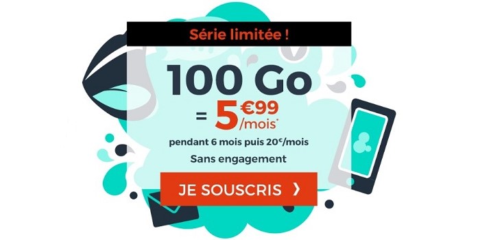 Forfait pas cher : 100 Go à 5,99€/mois, l'offre immanquable de Cdiscount Mobile