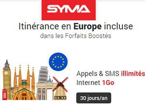 Syma Mobile double la data sur son forfait boosté à 20 Go pour 19,90€/mois