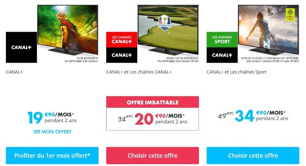 Promo Canal imbattable : toutes les chaînes à 20,90€/mois pendant deux ans