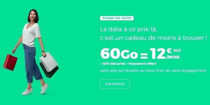 Forfait promo : un nouveau bonus avec l'offre RED 60 Go