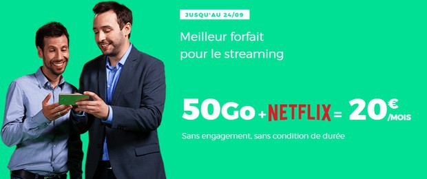 Red : le forfait mobile 50Go avec Netflix inclus à partir de 20€