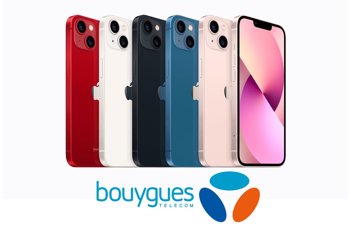 L'iPhone 13 à seulement 1€ (+8€/mois) avec Bouygues Telecom