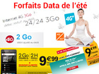 Forfaits mobiles avec de 1 à 3 Go = bon choix pour l'été ?