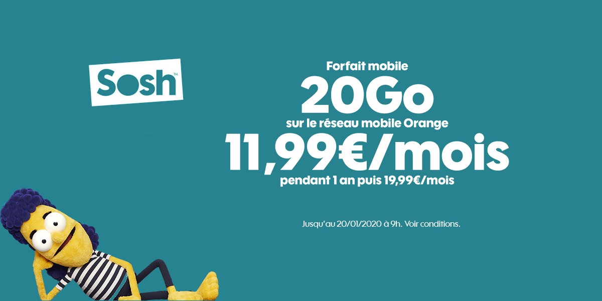 Soldes : - 40% sur les forfaits mobiles de Sosh