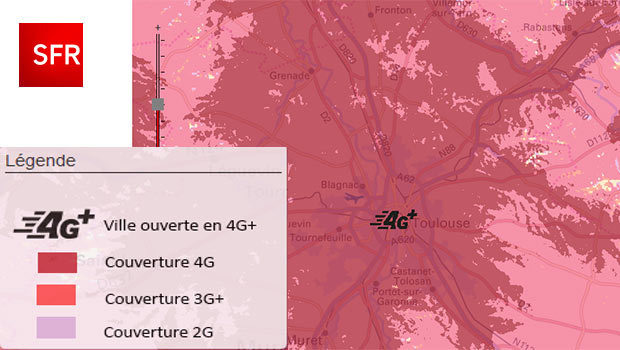 La 4G de SFR ouvre dans de nouvelles villes du Sud et de l'Ouest