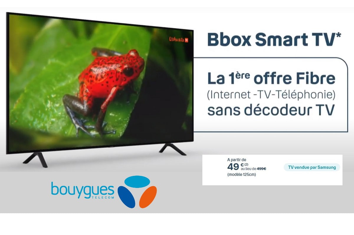 Bouygues Telecom : la smart TV à 49€ seulement au lieu de 499€