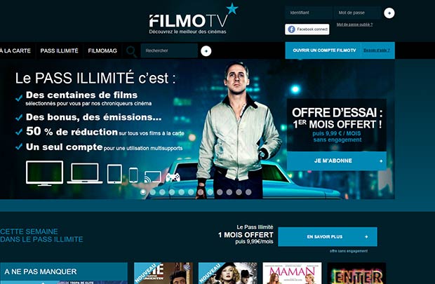 Filmo TV - guide du service de VOD et de SVOD du cinéma