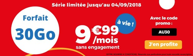 Forfait pas cher chez Auchan Telecom : 10€/mois à vie pour 30 Go en 4G