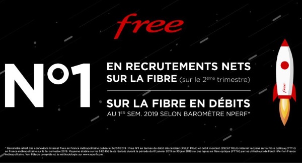 Free fibre à tout va et dépasse même Orange au 2e trimestre 2019