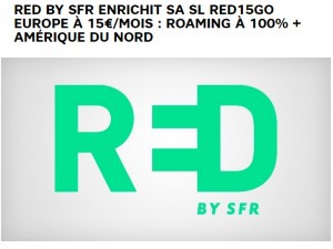 RED 15 Go 100% roaming : un forfait mobile qui ne devrait pas plaire à Free...