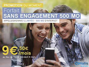 Coriolis a prolongé ses promotions sur ses forfaits mobiles sans engagement jusqu'au 11 août