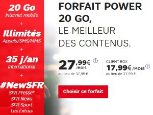 SFR : avec le Power 20 Go, le 2e forfait en promo et le Samsung Galaxy A5 2017 à 1,99€ !