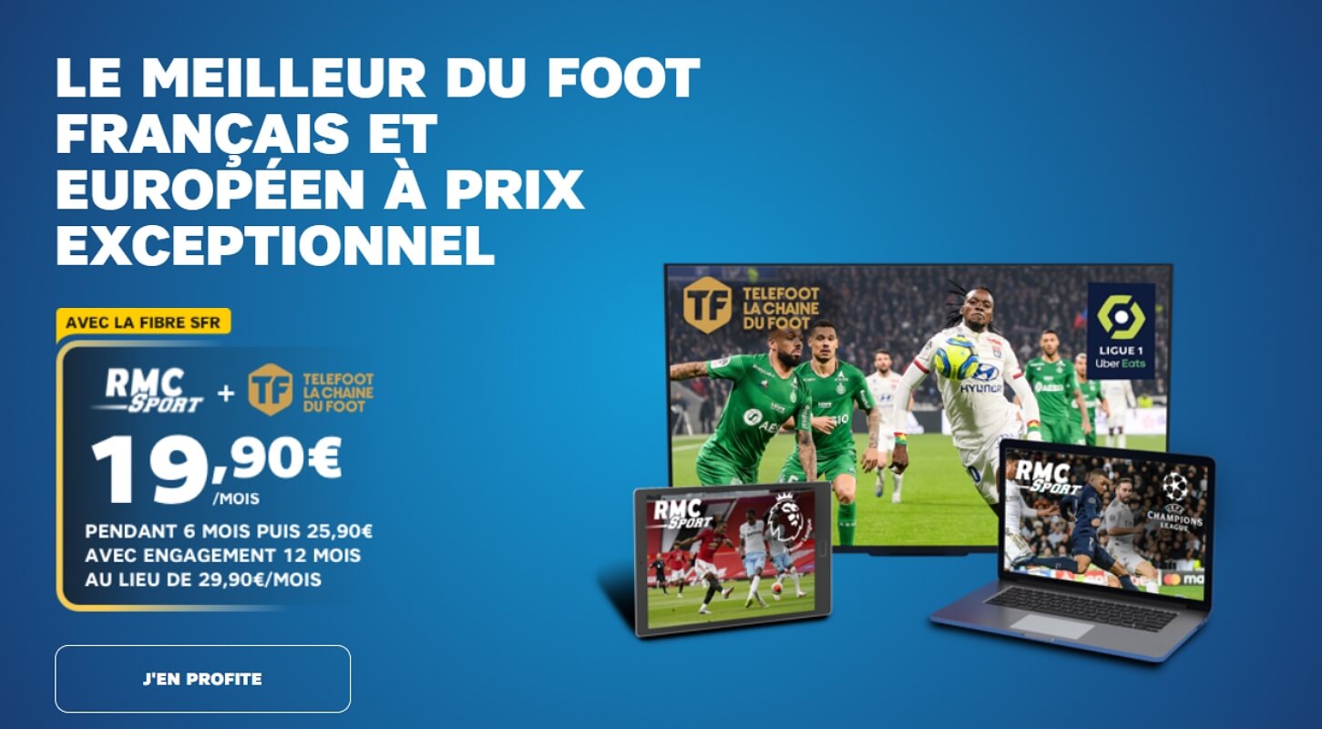SFR : l'option Téléfoot avec RMC Sport à prix spécial pour son lancement