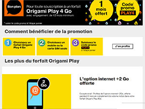 Orange Origami Play 4Go avec 1 mois offert et promos sur la boutique numérique de Noël d'Orange