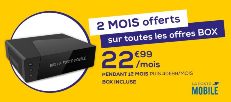 Box Internet et forfaits : La Poste Mobile dévoile de nouvelles promos