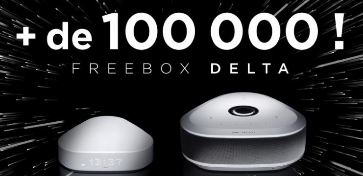 Free annonce avoir dépassé les 100 000 abonnés Freebox Delta