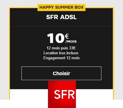 SFR : la Happy Summer Box prolongée jusqu'au 19 août