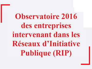 Observatoire 2016 de la FIRIP : les Réseaux d'Initiative Publique sources d'emplois !