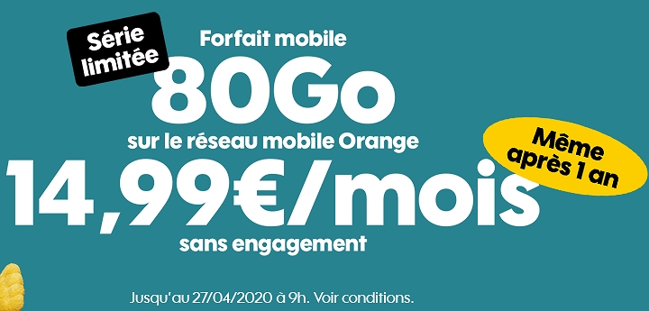 Promo Sosh : un forfait 80 Go à 15€/mois, du jamais vu !