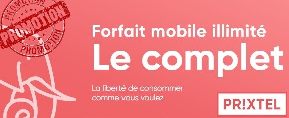 Prixtel : nouvelle grosse promo sur le forfait Le Complet