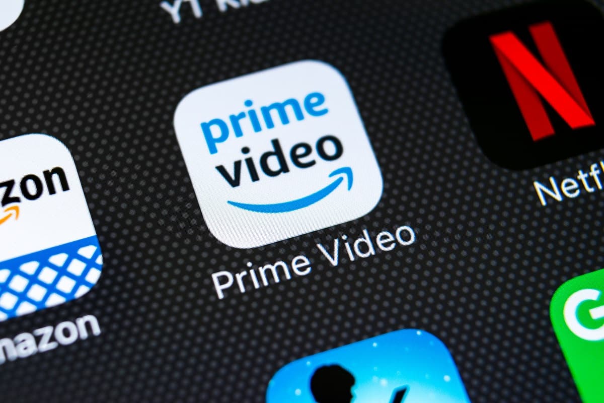 Logo application Prime Video sur smartphone, offerte 6 mois avec forfaits de B&You