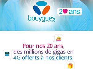 Nouveaux forfaits mobiles Bouygues Telecom et B&YOU, avec promotions et cadeaux aux clients fidèles