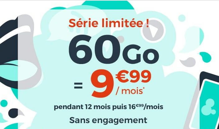 Forfait en promo : 60 Go de 4G pour 10€/mois, qui dit mieux ?