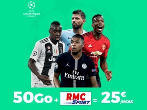RED lance une promo RMC Sport, inclus dans forfait 50Go à 25€/mois