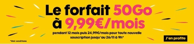 Sosh 50Go à 10€/mois : le forfait pas cher à ne pas manquer