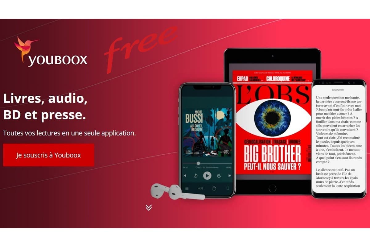 Free : une nouvelle offre Youboox désormais disponible