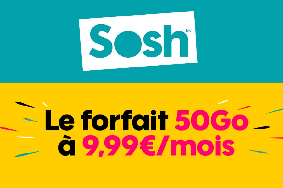 Forfait mobile la promo Sosh 50 Go à 10€/mois vautelle le coup