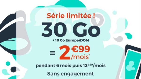 Forfait pas cher : 30 Go pour 3 euros par mois chez Cdiscount, qui dit mieux ?