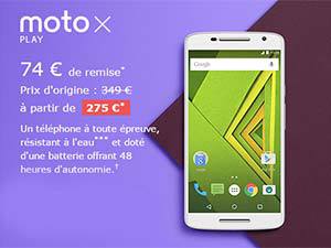Ventes flash Motorola : de 30 à 99 euros de réduction immédiate sur la gamme Moto